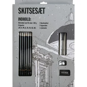 Skitsest blok 50 sider, 100g papir