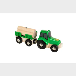 BRIO 33799 Traktor m/vogn og tmmer