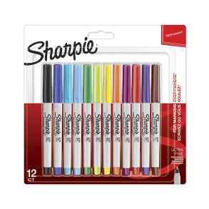 Tusser Sharpie ultra fine ass. 12 stk.