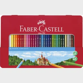 Farveblyant slot Faber 36stk ass tinske
