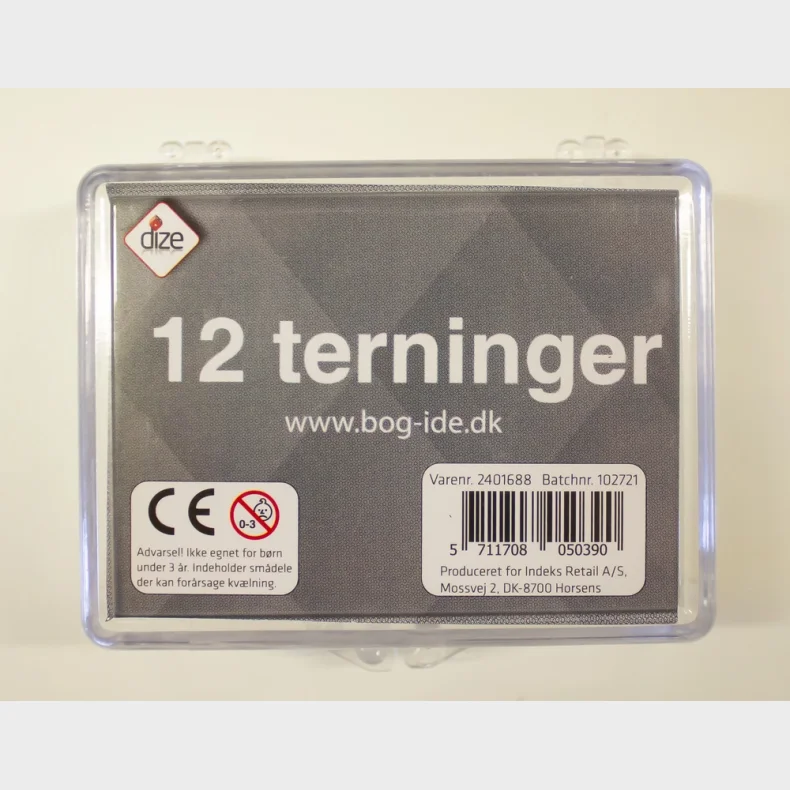 Terninger 12 stk. i ske