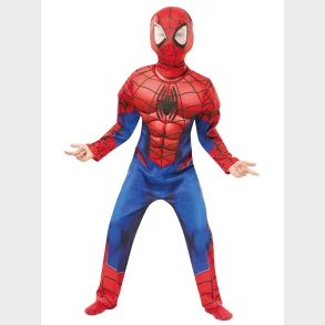 Spiderman Deluxe dragt med maske str. 3-4 r