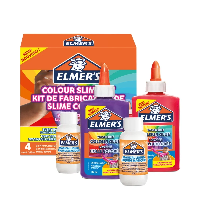 Elmers opaque color slime kit