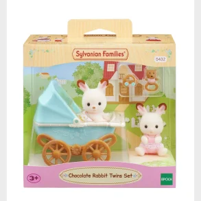 Sylvanian Families S�t Chokoladekanin-tvillinger (barnevogn)