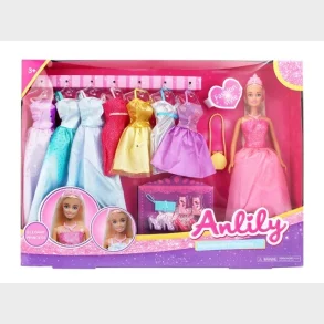 Anlily prinsesse dukke med tilbehr