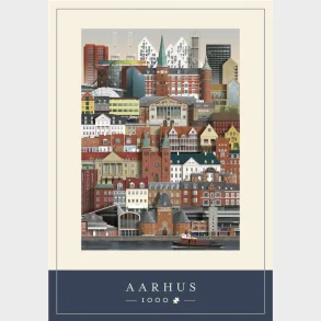 Puslespil Aarhus 1000 brikker