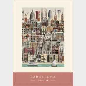 Puslespil barcelona 1000 brikker