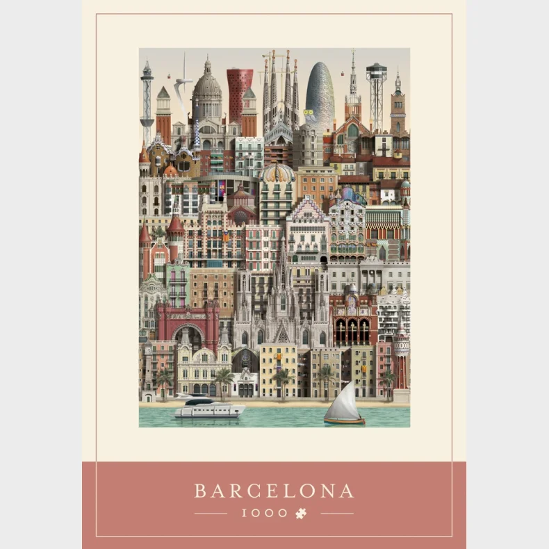 Puslespil barcelona 1000 brikker