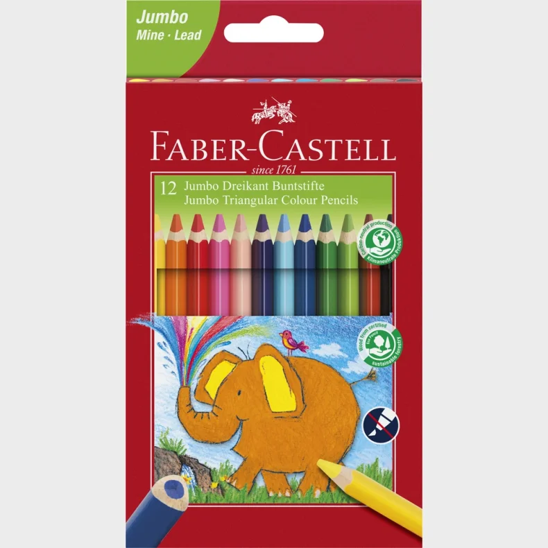 Farveblyant Faber-Castell Jumbo 12 stk