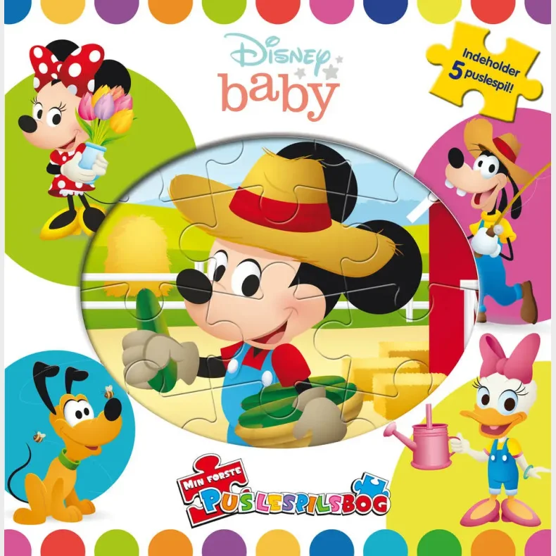 Disney Baby - Min frste puslespilsbog (m. 5 puslespil)