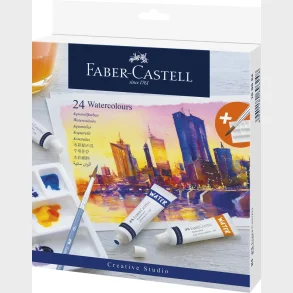 Vandfarver Faber-Castell startst 24 stk farver 9ml tube