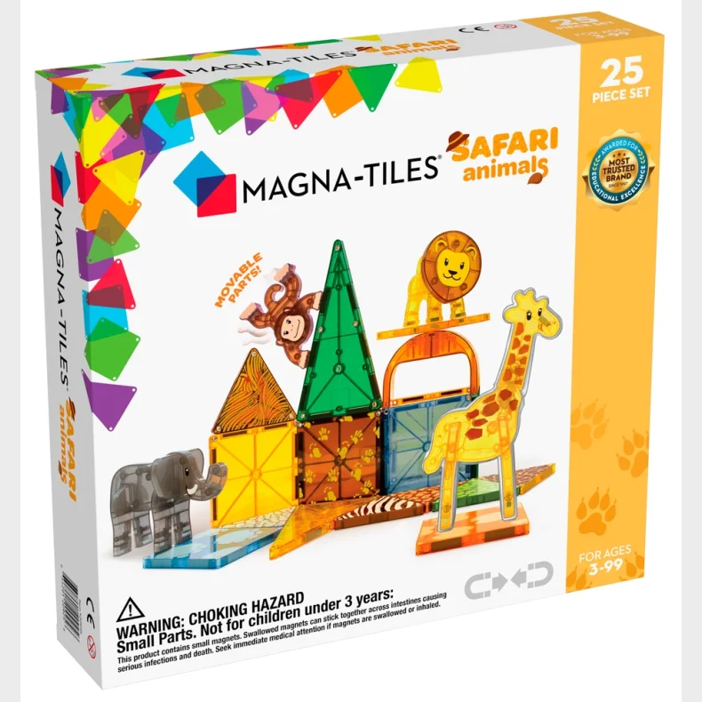 Magna-Tiles Safari Animals 25 stk.