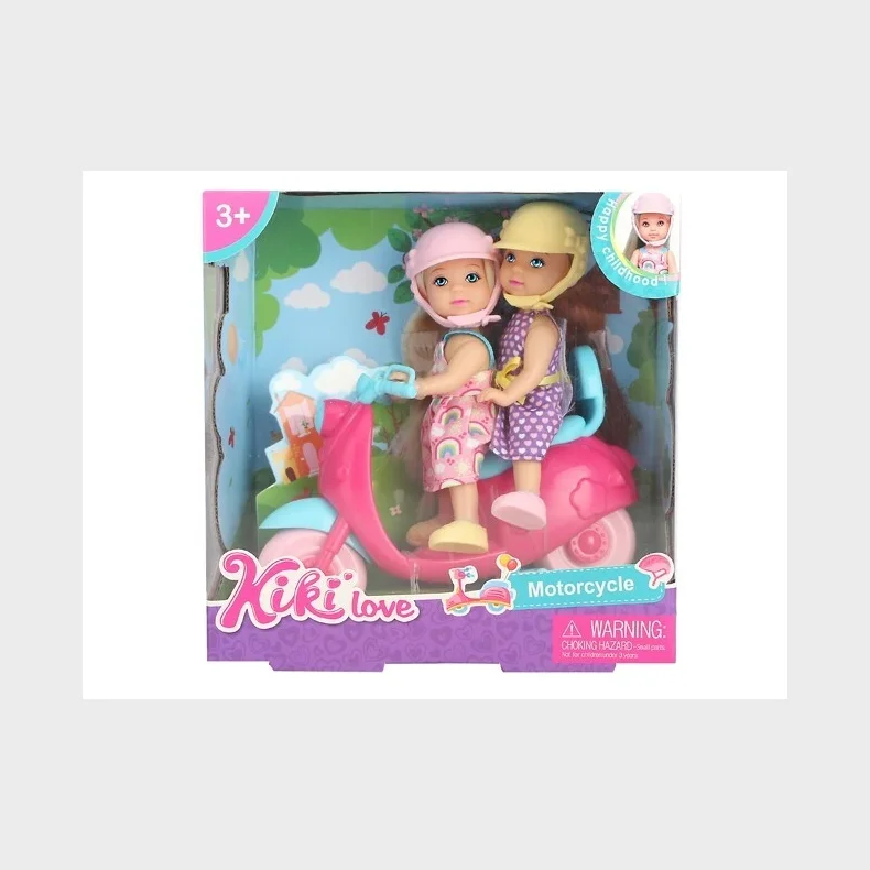 Kiki Love dukke med motorcykel