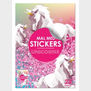Malebog - mal med stickers Unicorns