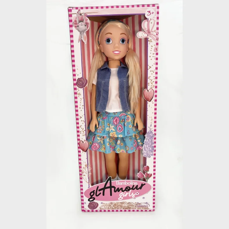 Blomster dukke 80 cm