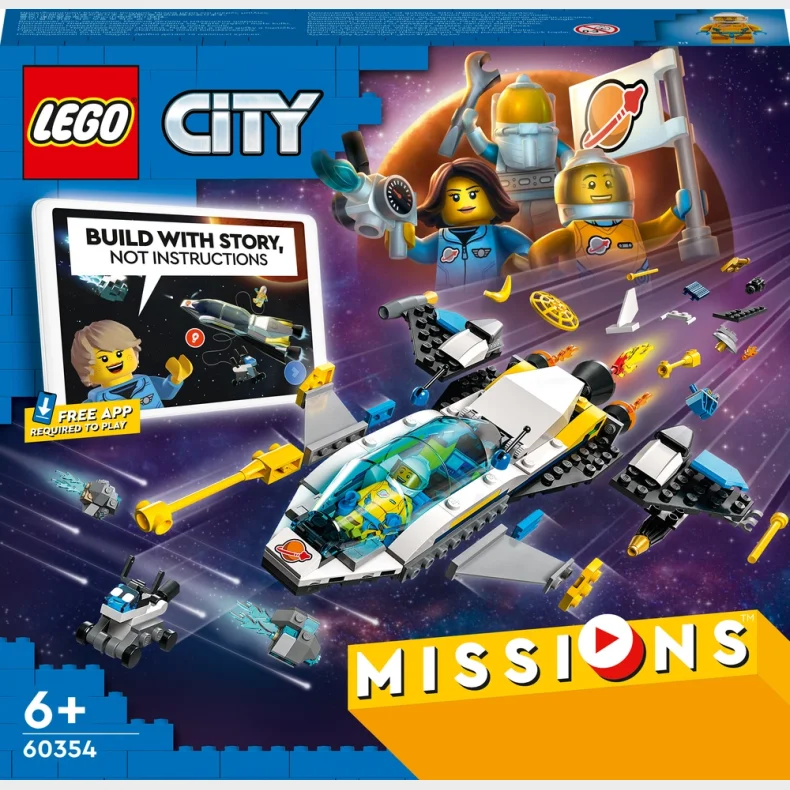 60354 LEGO City Missions Udforskningsmissioner Med Mars-Rumfartjer