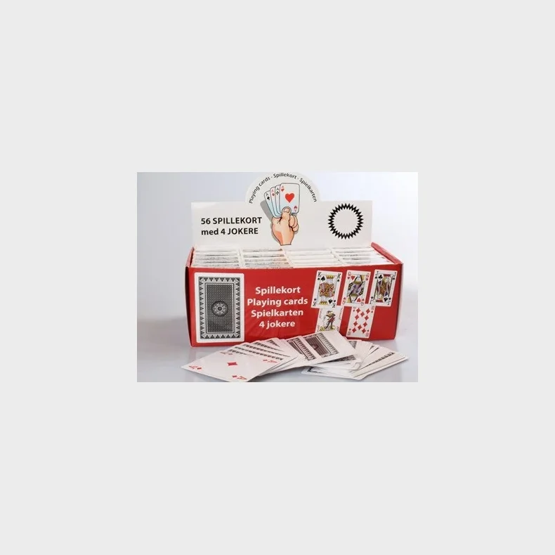 Spillekort med 4 jokere