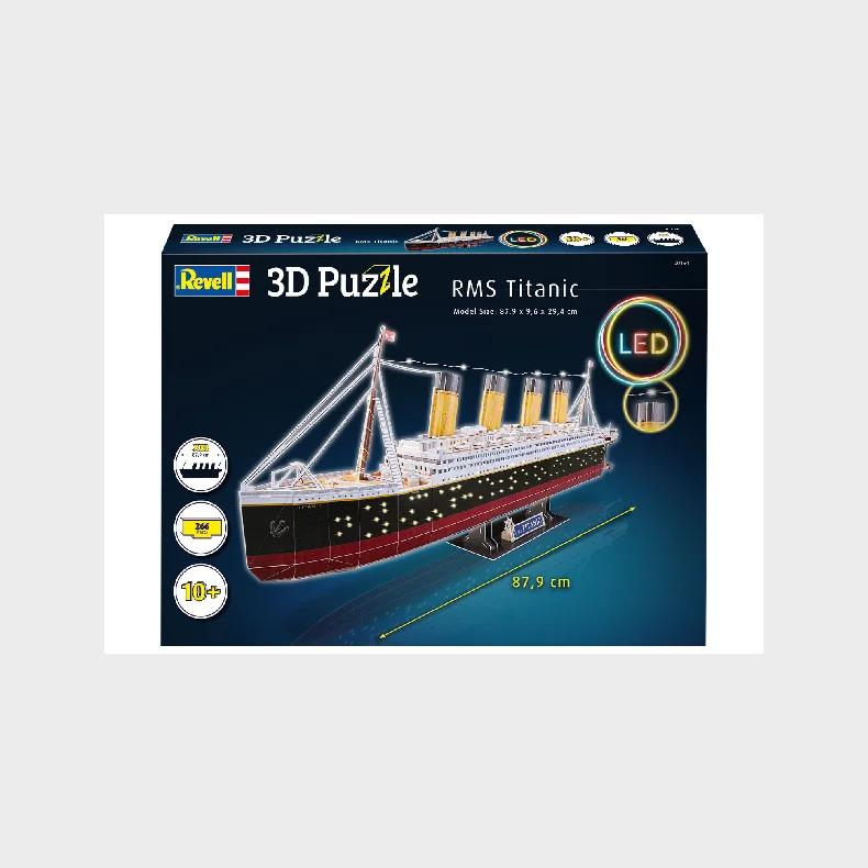 3D Puslespil RMS Titanic LED