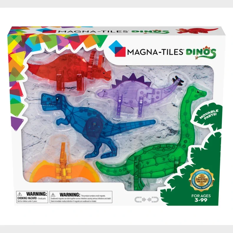 Magna-Tiles Dinos st 5 stk