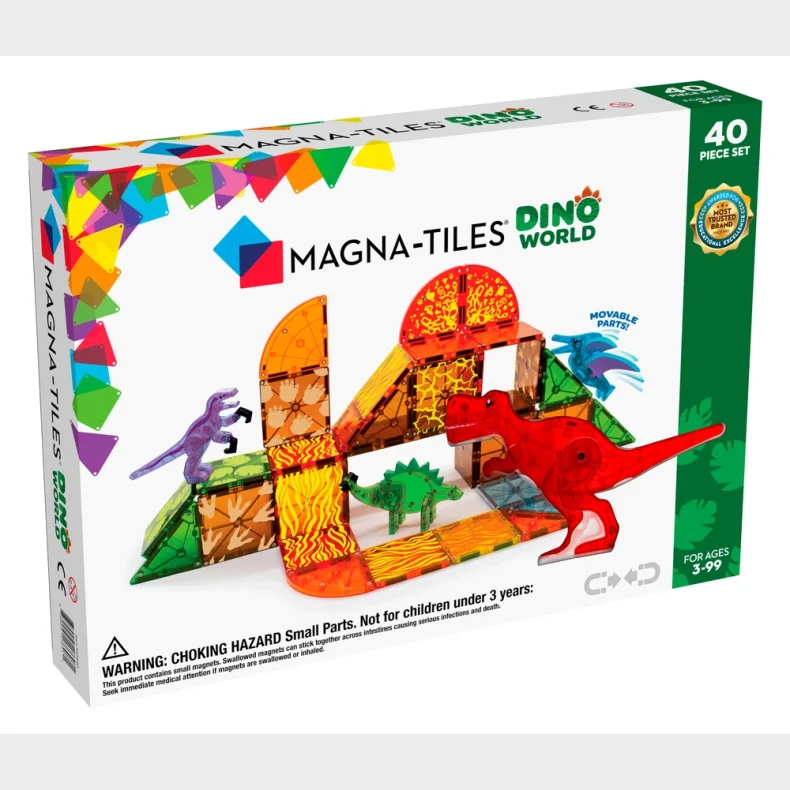 Magna-Tiles Dino World 40 stk