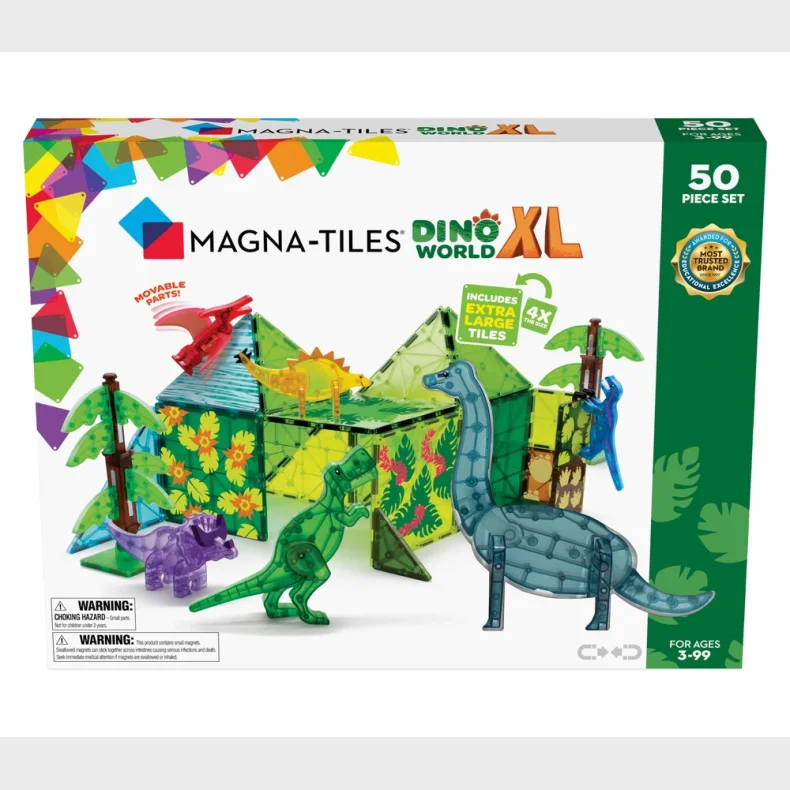 Magna Tiles Dino World XL st 50 stk