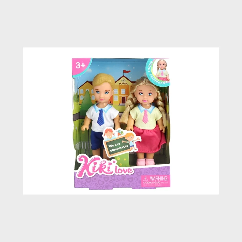Kiki Love 2-pak dukker skoleelev