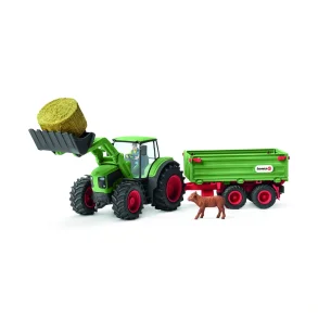 schleich Traktor med anhnger