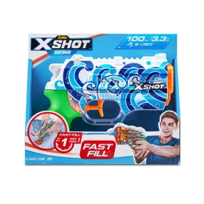 X-Shot Water Fast-Fill Skins Nano Water Blaster Asst