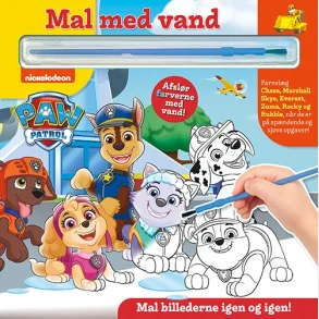 Mal med vand - Paw Patrol (bog med pensel - farvelg igen og igen)