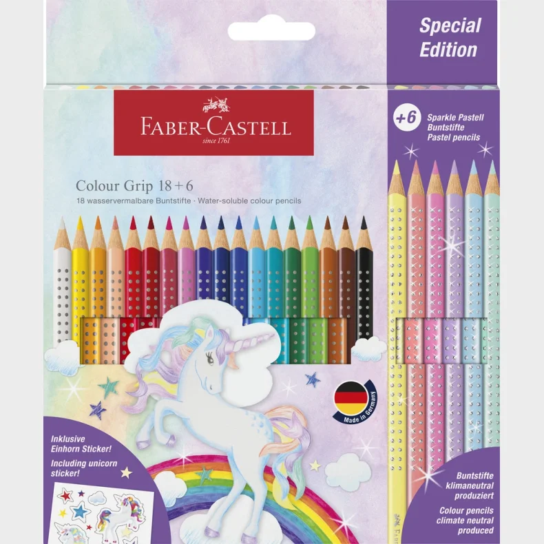 Farveblyanter Faber-Castell 18+6