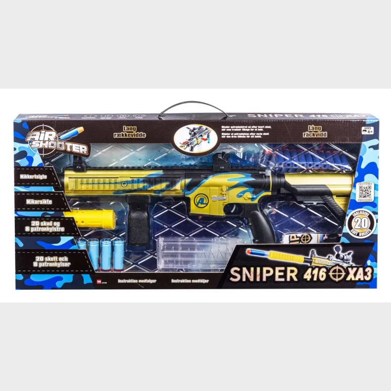 Sniper riffel med kikkert 74 cm