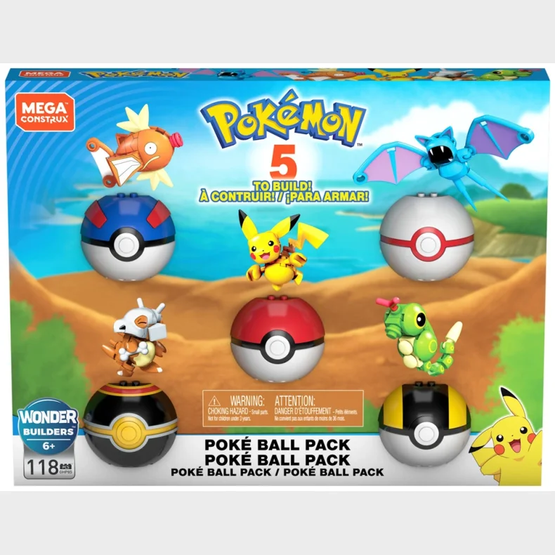 MEGA Pok&eacute;mon Pok&eacute; Ball 5-Pak