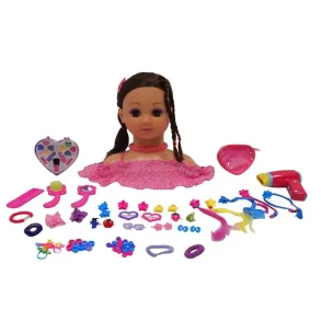 Sminkehoved Brunt hr