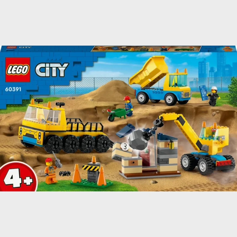 60391 LEGO City Great Vehicles Entreprenrmaskiner og nedrivningskran