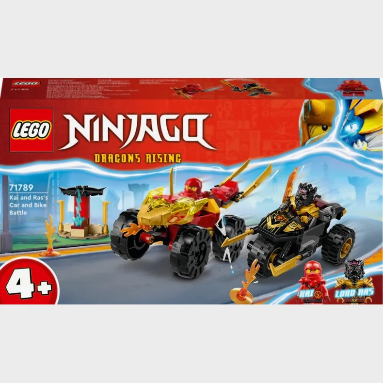 71789 LEGO Ninjago Kai og Ras' bil- og motorcykelkamp