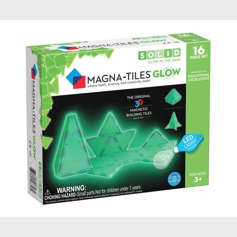 Magna-Tiles Glow expansion st 16 stk