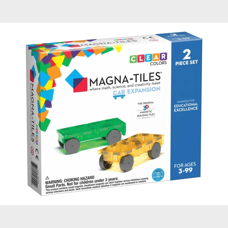 Magna-Tiles Cars expansion st 2 stk