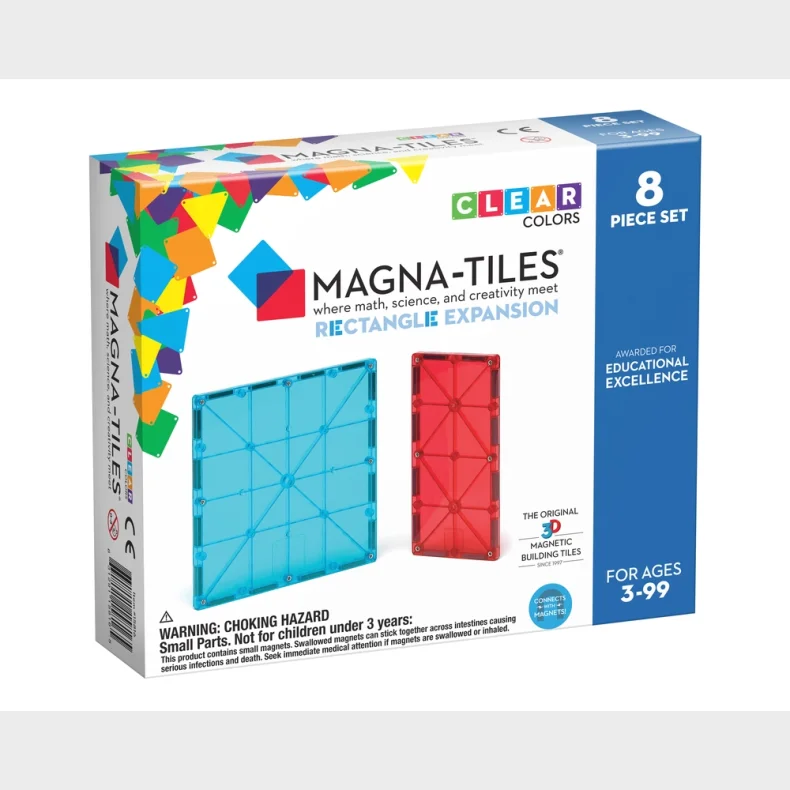 Magna-Tiles Rectangles expansion st 8 stk