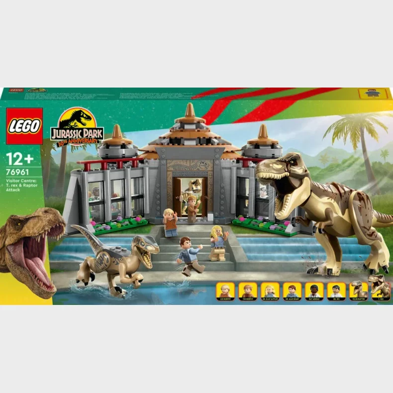 76961 LEGO Jurassic World Besgscenter T. rex- og raptor-angreb