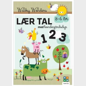 Aktivitetsbog Lr Tal med Wacky Wonders Bondegrdsdyr - 123