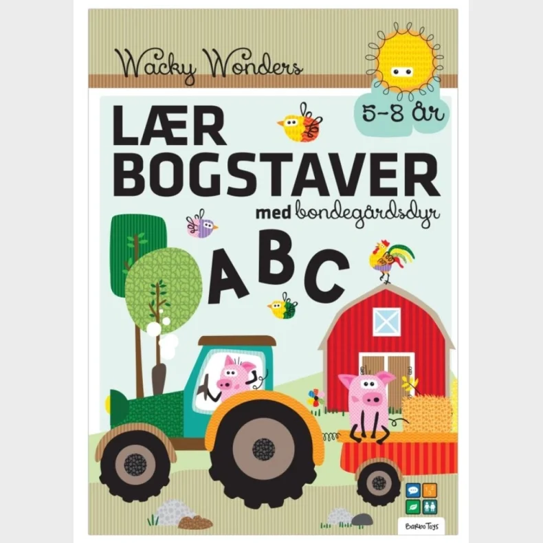 Aktivitetsbog Lr Bogstaver med Wacky Wonders  Bondegrdsdyr - ABC