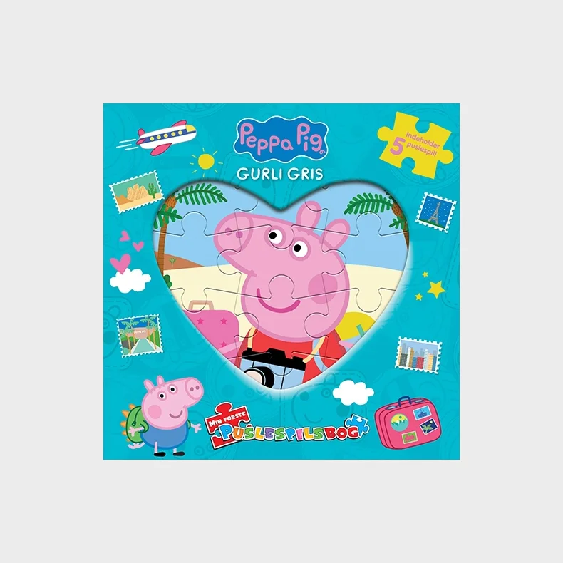 Peppa Pig - Gurli Gris - Min frste puslespilsbog (m. 5 puslespil)