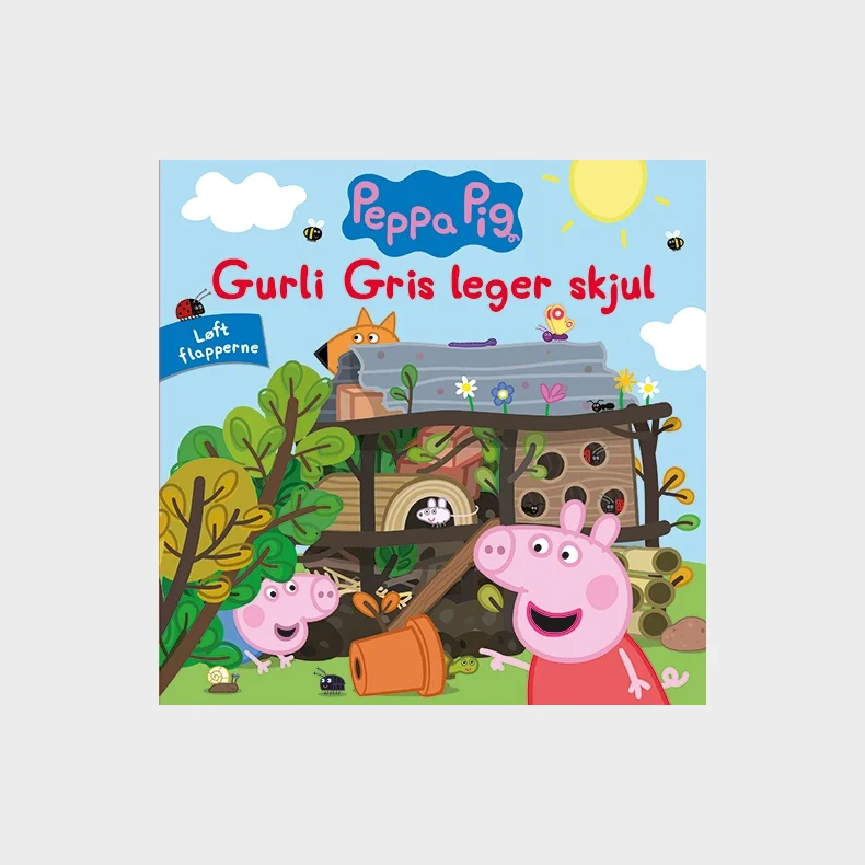 Peppa Pig - Gurli Gris leger skjul - Lft flapperne