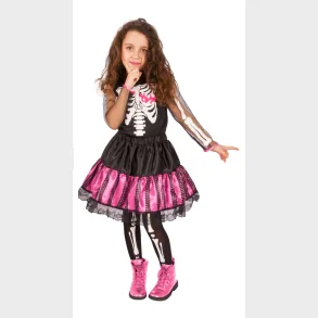 Skelet kjole dragt str. 7-9 r