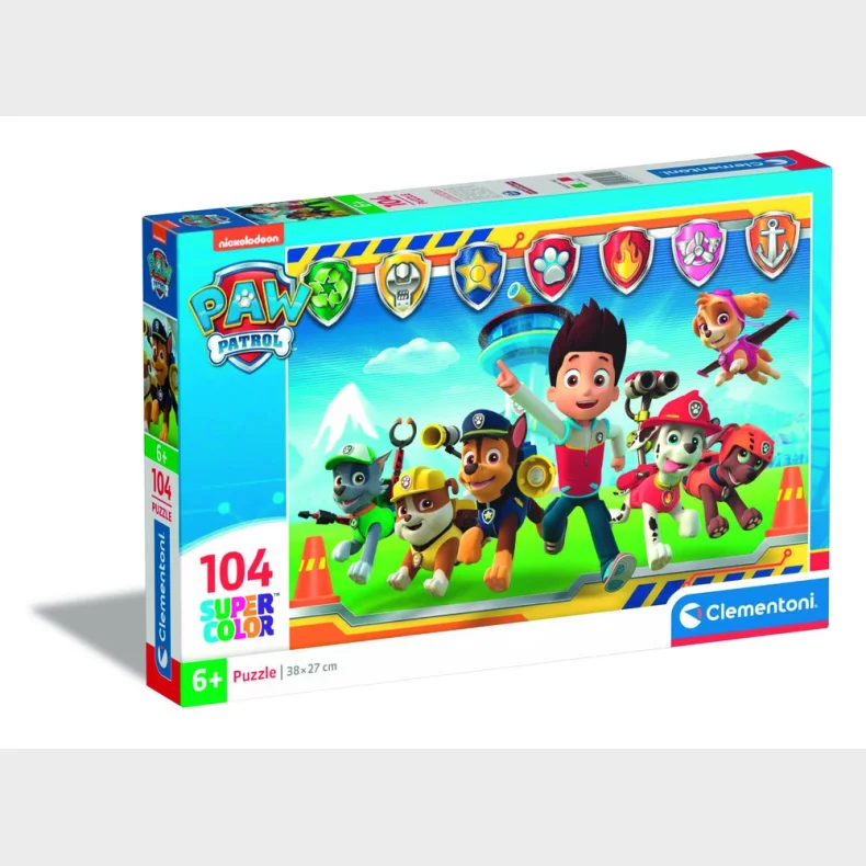 Puslespil Paw Patrol 1, 104 brikker