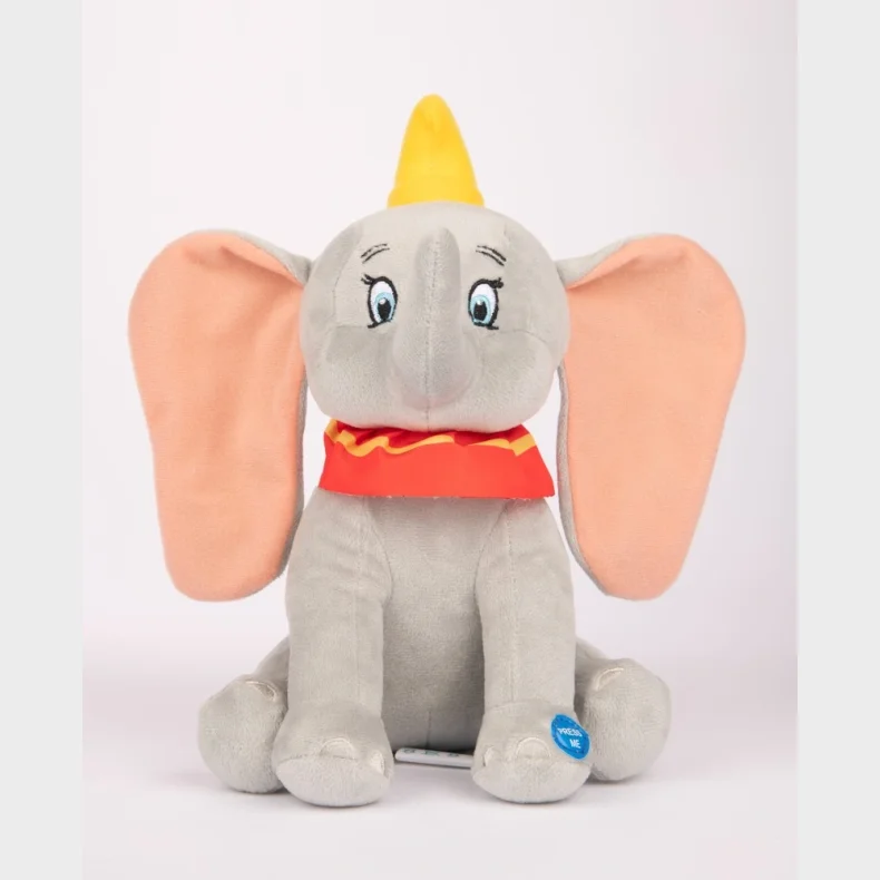 Dumbo siddende bamse med lyd 20 cm