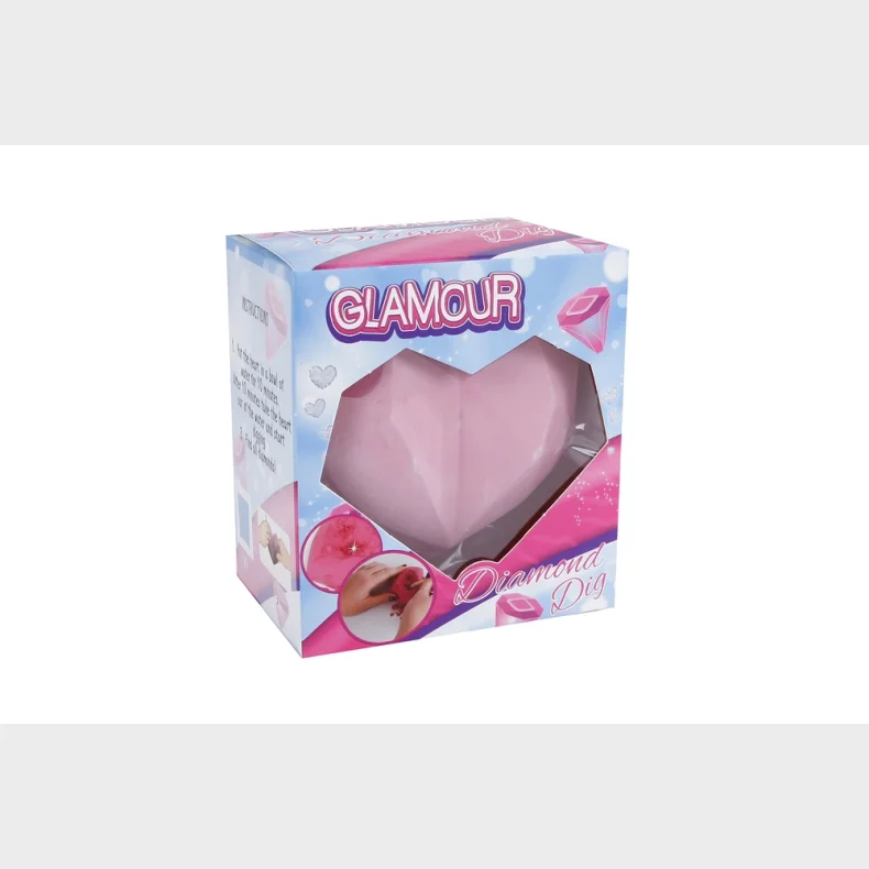 Skr Diamanter ud af et Glamourhjerte 7 cm