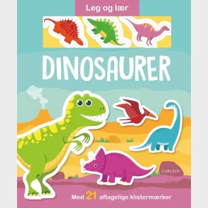 Leg og lr: Dinosaurer - med aftagelige klistermrker