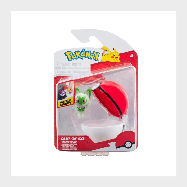 Pok&eacute;mon Clip 'N Go SPRIGATITO AND POKE BALL
