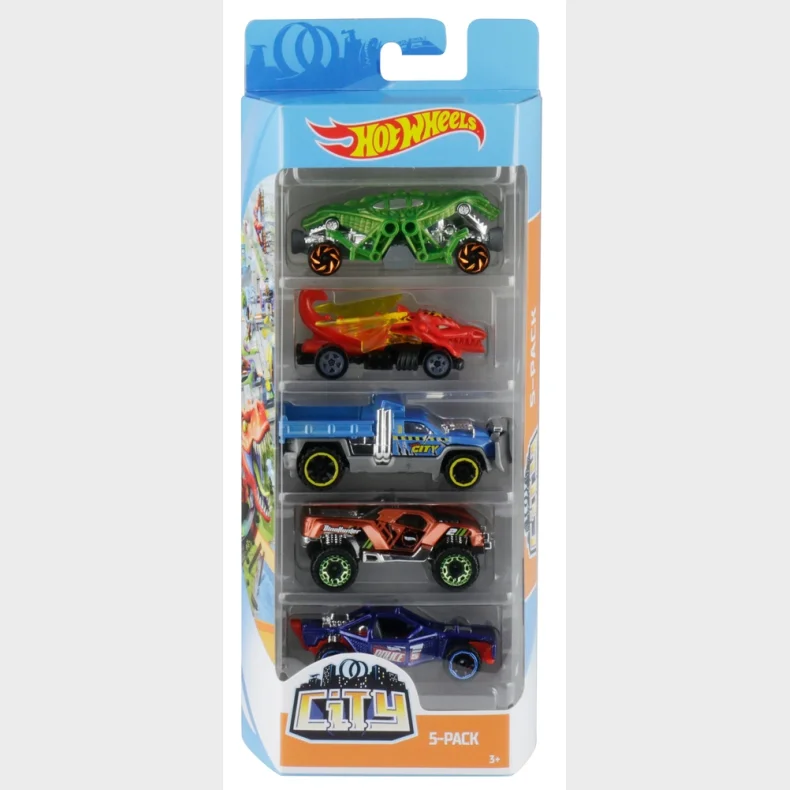Hot Wheels Basics 5-pak biler asst